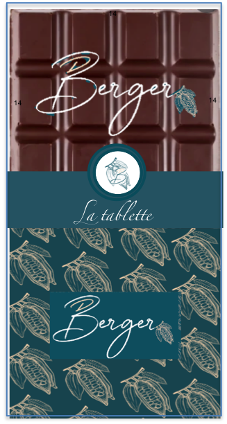Tablette chocolat Basque noir orange fleur de calendula - Rafa